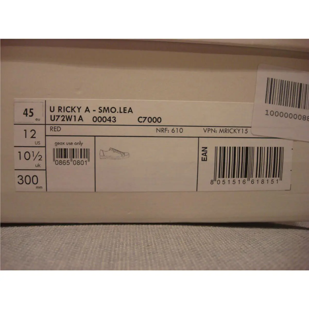 Geox shoes - Red (UPC: 8051516618151) 10