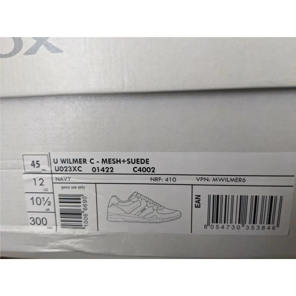 Geox shoes - Geox Respira U Wilmer B - Navy (UPC: 0000200144832) 4