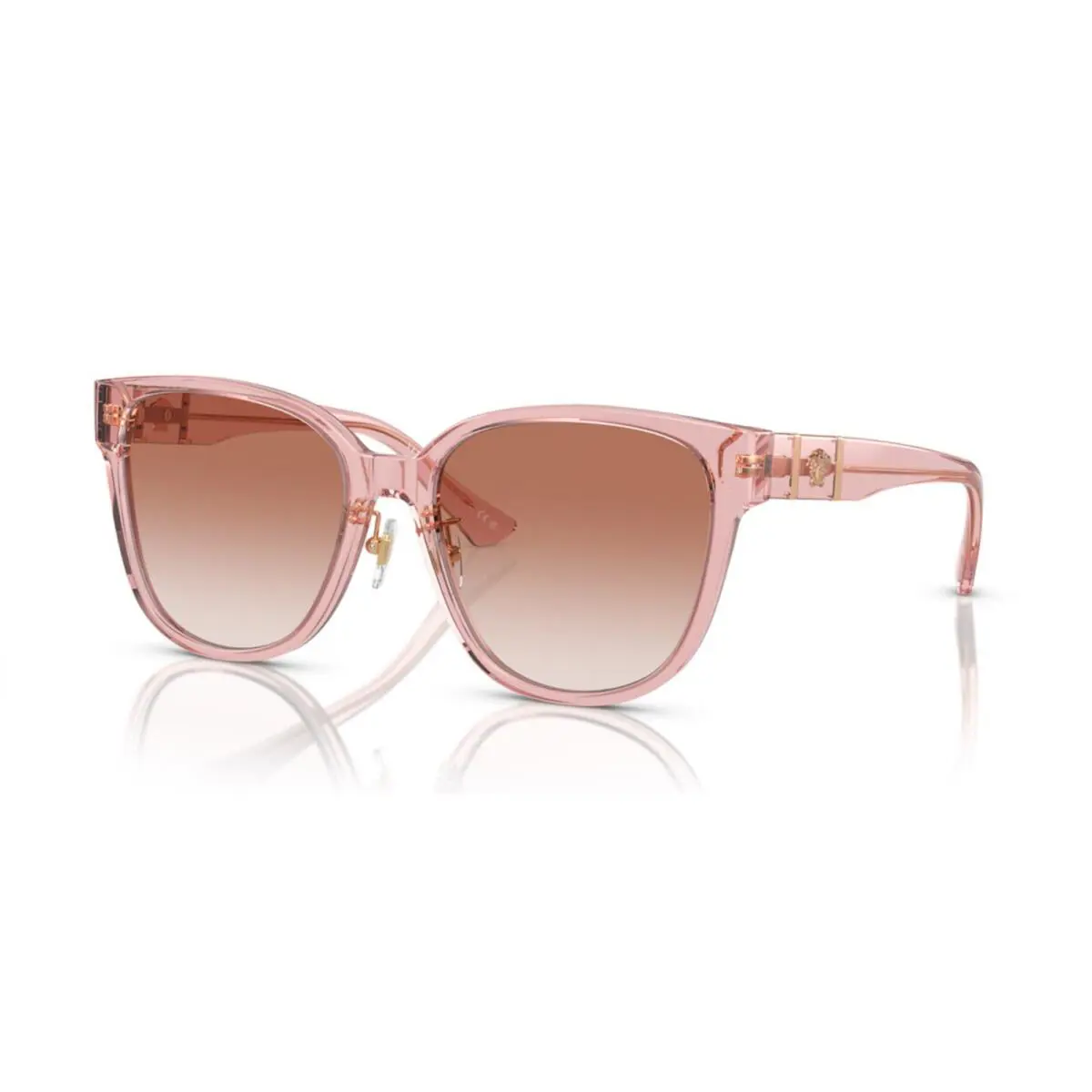 Versace VE 4460D Transparent Peach/pink Shaded 5434/13 Sunglasses