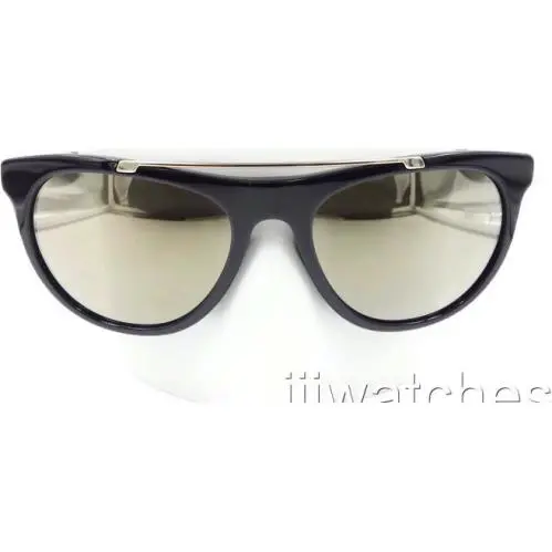 Versace Pilot Black Sunglasses Light Gold Mirror Lens VE4347 GB1/5A 56
