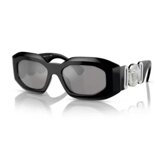 Versace VE4425U 54226G 54 Black/grey Oval Men`s Sunglasses