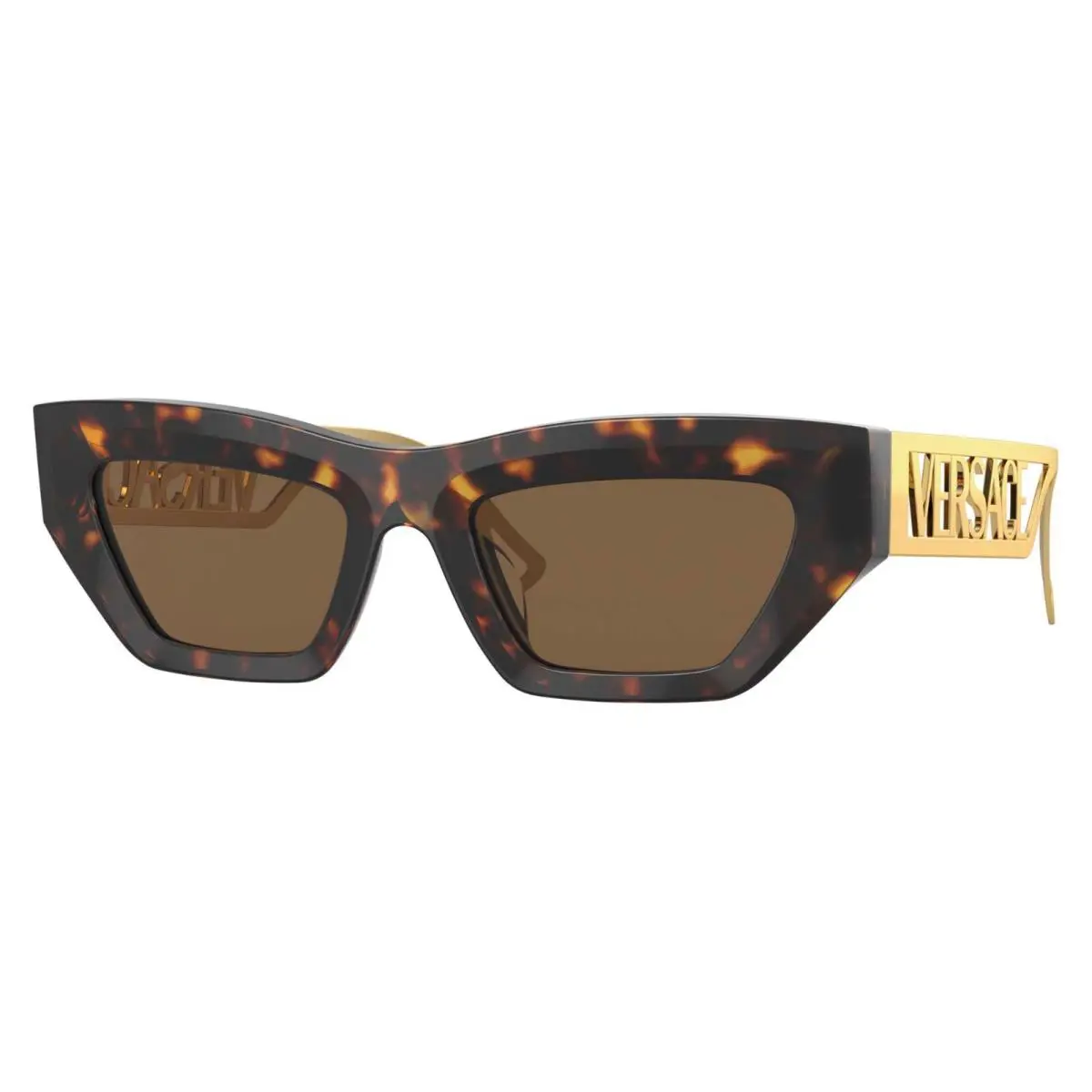 Versace VE 4432U Dark Havana/brown 108/73 Sunglasses
