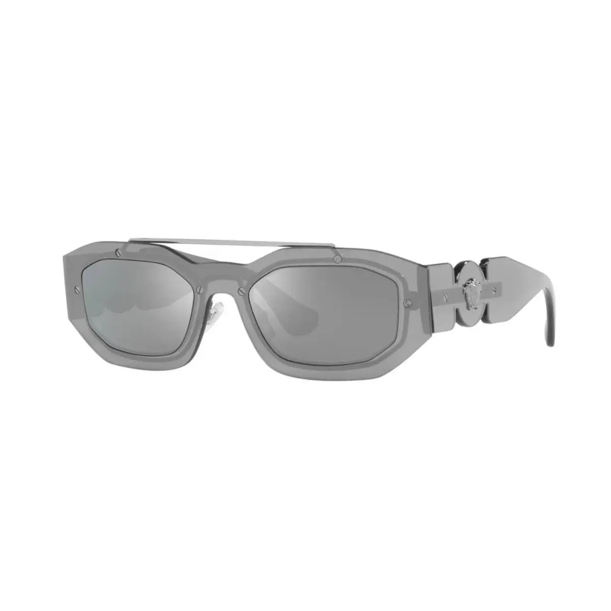 VE 2235 Transparent Ruthenium/silver Mirrored 1001/6G Sunglasses by Versace