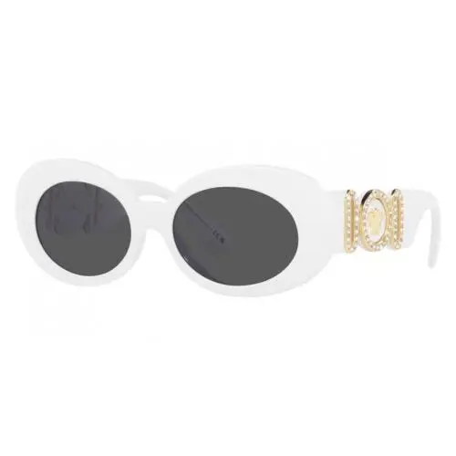 Versace Women`s VE4426BU-314-87-54 Fashion 54mm White Sunglasses - Frame: White, Lens: Grey, Other Frame: White