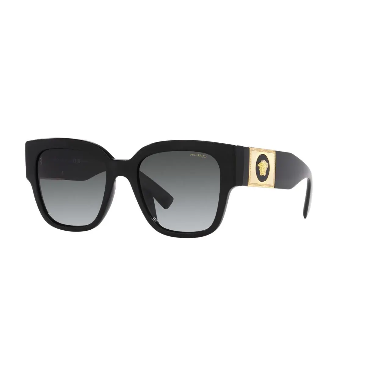 Versace VE 4437U Black/grey Shaded Polarized GB1/T3 Sunglasses
