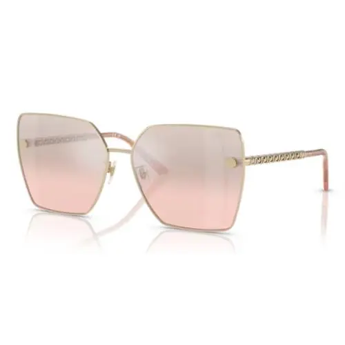 0VE2270D 12527E Pale Gold/pink Mirror Gradient Silver Women`s Sunglasses by Versace