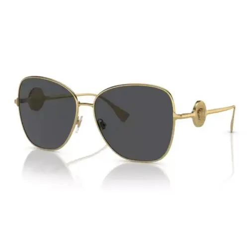 Versace VE2256 100287 60 Gold/ Dark Grey Women`s Sunglasses