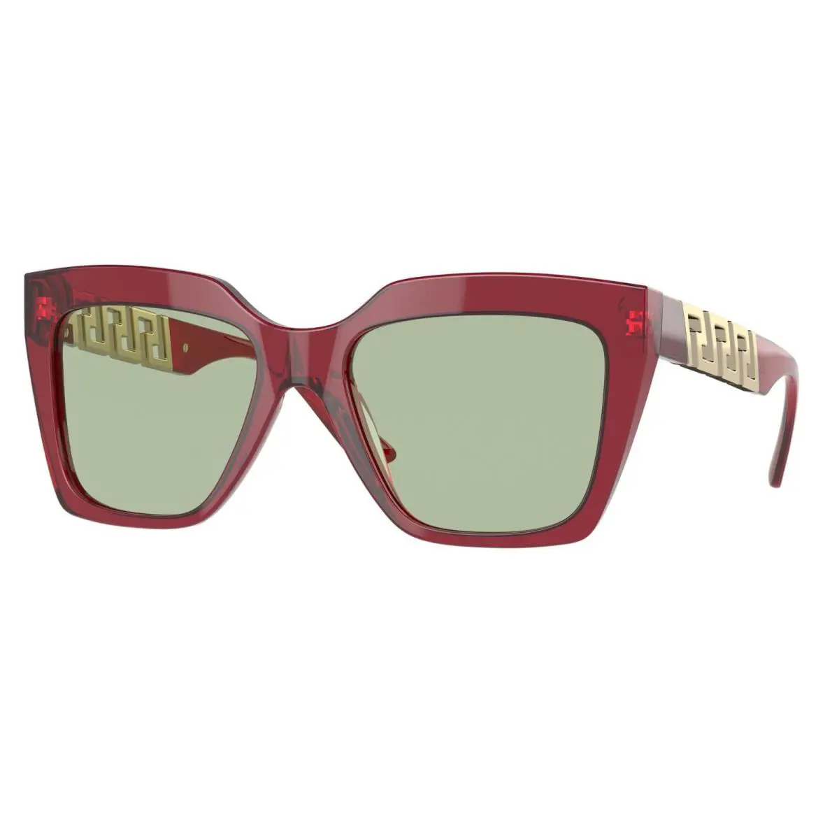 Versace VE 4418 Transparent Red/light Green 388/2 Sunglasses