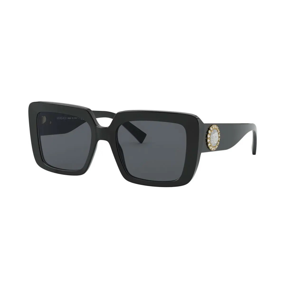 Medusa Jewel VE 4384B Black/grey GB1/87 Sunglasses by Versace