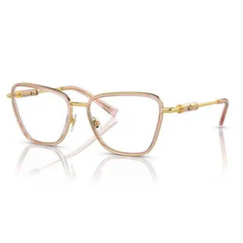 VE1292 1507 Peach Transparent 54MM Oval Women`s Eyeglasses by Versace