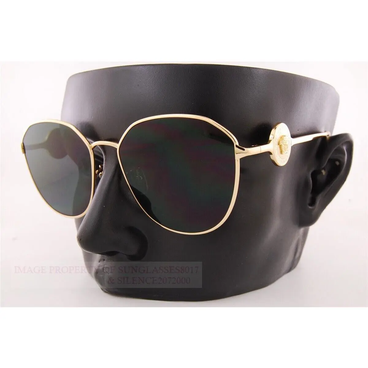 Versace Sunglasses VE 2259D 1002/87 Gold/dark Gray For Women