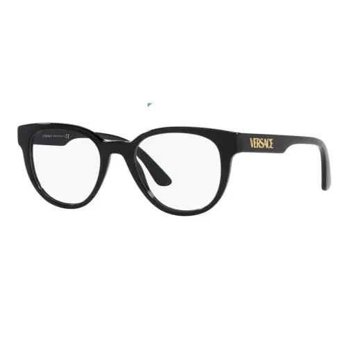 Versace VE3317 GB1 Black Oval-round 51mm Men`s Eyeglasses