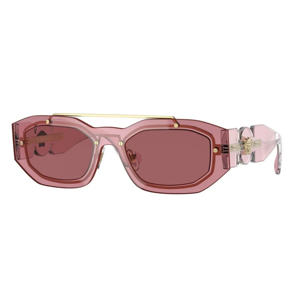 Versace VE 2235 Transparent Pink/dark Violet 1002/69 Sunglasses