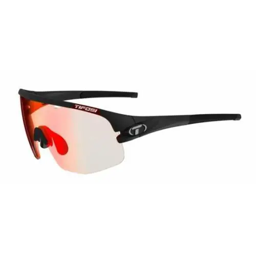 Sledge Lite Sunglasses Clarion Red Fototec Lens Matte Black w/ Smoke, AC Red, Clear by Tifosi