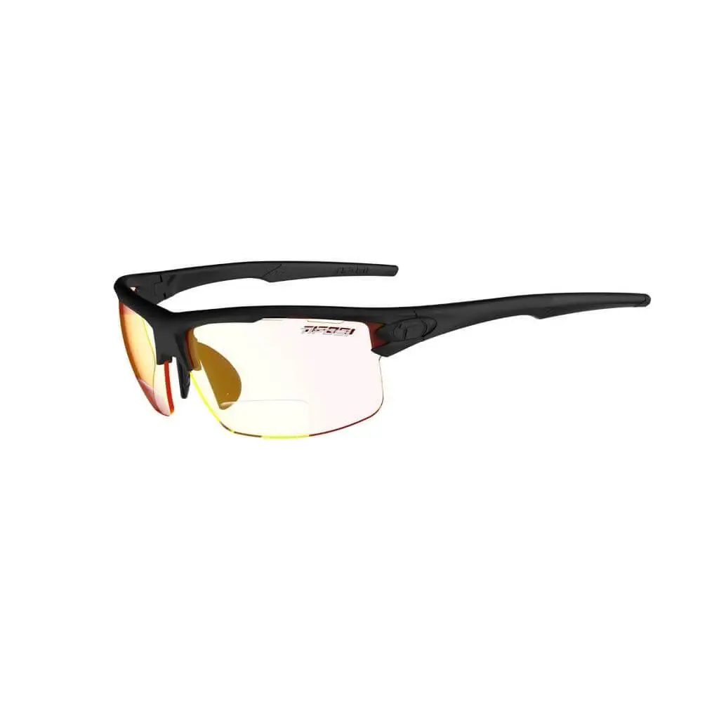 Rivet Sunglasses Great Fit Interchangeable Lenses All Blackout +2.0 by Tifosi
