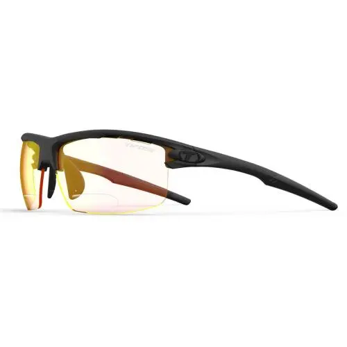 Rivet Blackout Crystal Gunmetal White Satin Tactical Readers Sunglasses +2.0 Blackout Clr Red Fototec Reader by Tifosi