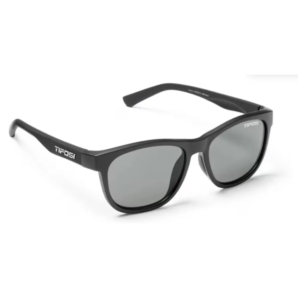 Thrive Frame Swank Unisex Sunglasses Satin Black-smoke Polarized by Tifosi