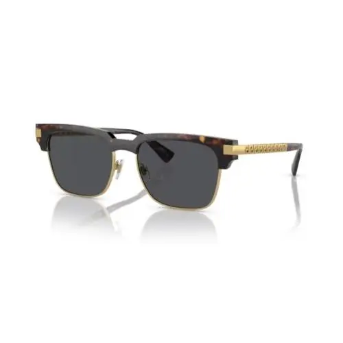 0VE4447 108/87 Havana/ Dark Grey Rectangular Men`s Sunglasses by Versace