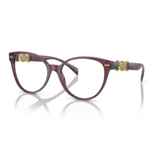 Versace 0VE3334 5220 Violet/ Clear Cat Eye 53mm Women`s Eyeglasses
