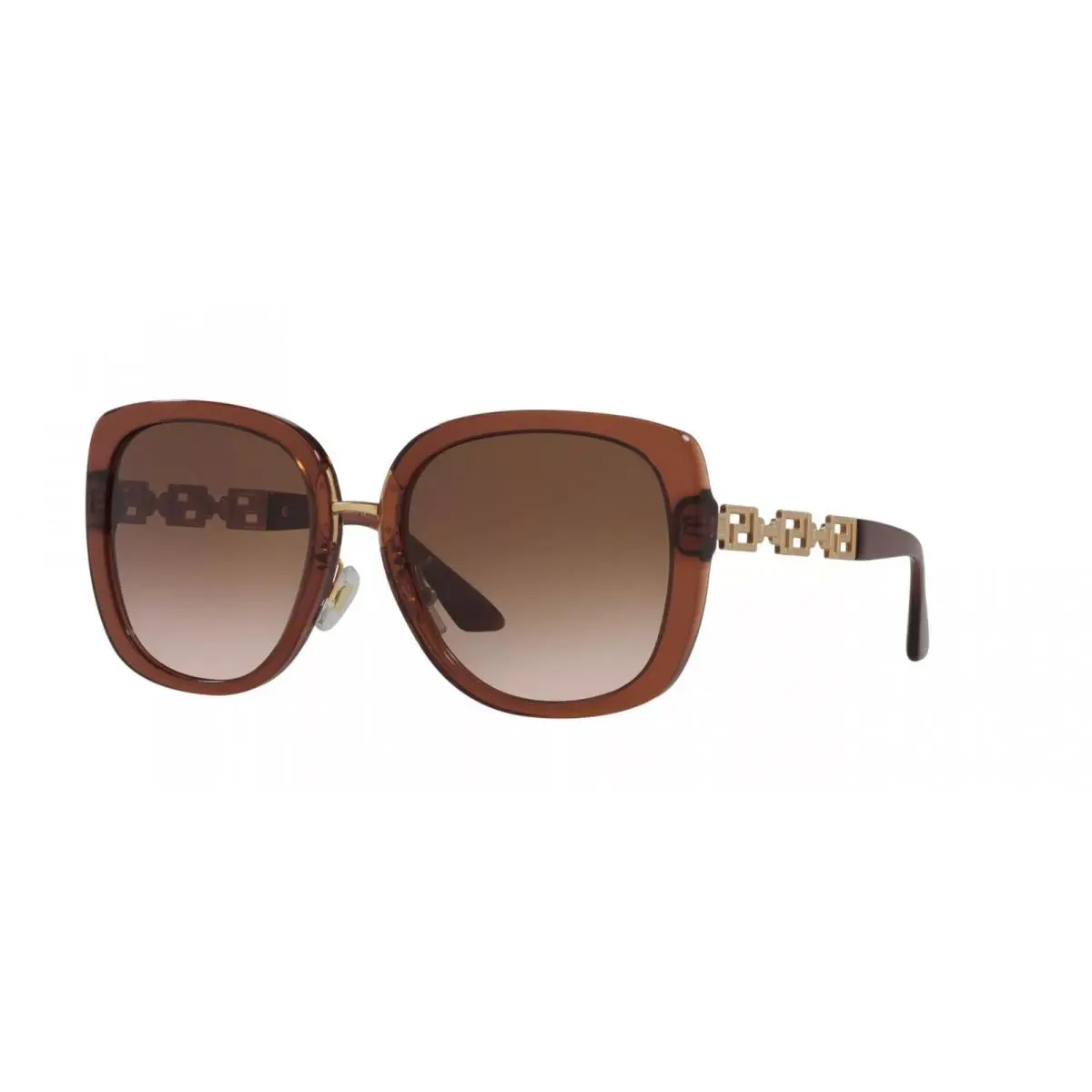 Versace VE 4407D Transparent Brown/brown Shaded 5324/13 Sunglasses
