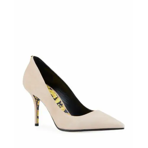 Versace Suede Pumps Shoes with Baroque Sole Size 40 Msrp: