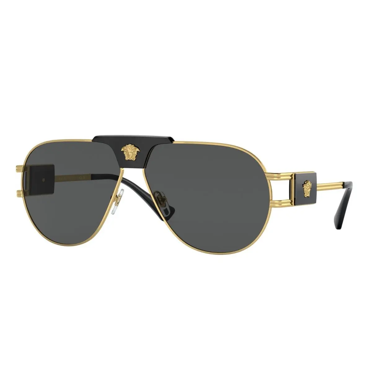 Versace VE 2252 Gold Black/dark Grey 1002/87 Sunglasses