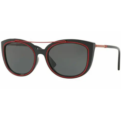 Versace Sunglasses VE4336 5255/87 Black Red Frames Gray Lens 56MM