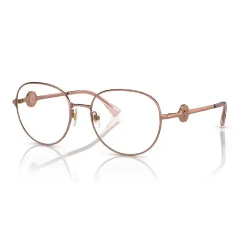 0VE1288 1412 - Rose Gold Oval 54mm Women`s Eyeglasses by Versace