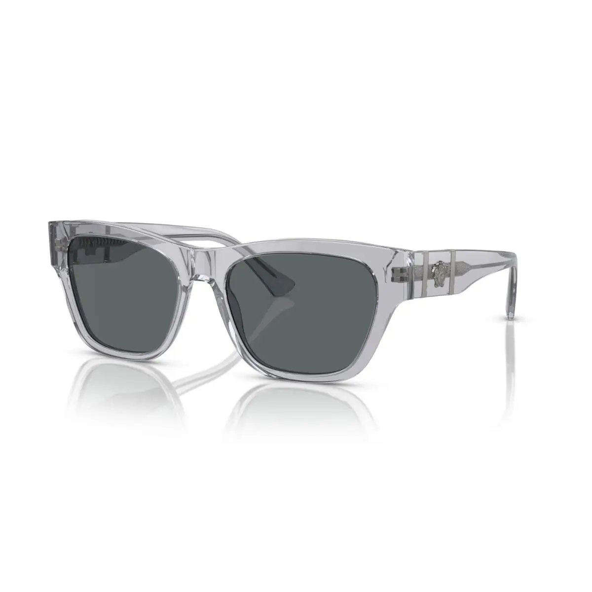 Versace VE 4457 Transparent Grey/dark Grey 5432/87 Sunglasses