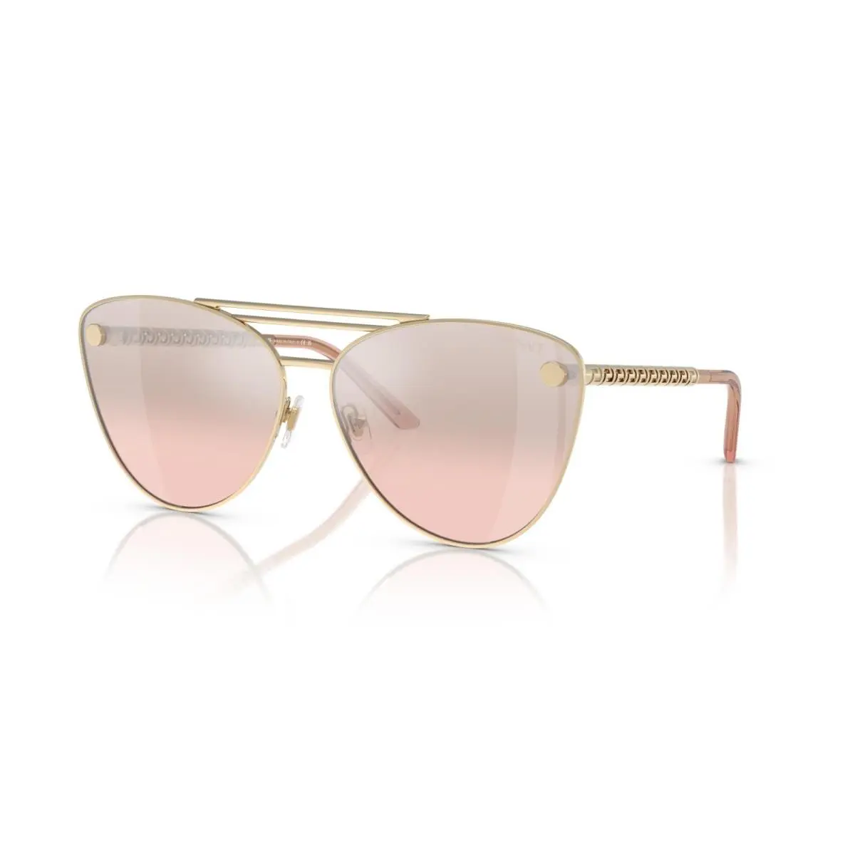 Versace VE 2267 Gold/light Pink Silver Mirrored 1252/7E Sunglasses
