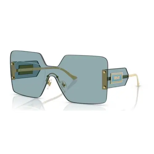 0VE2277 100280 Blue/blue Square Women`s Sunglasses by Versace