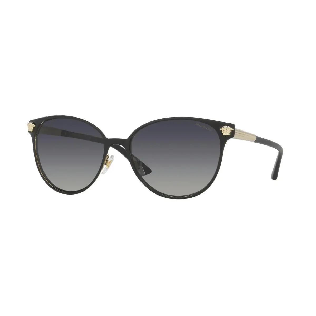 Versace VE 2168 Black and Pale Gold/grey Gradient 1377T3 Sunglasses