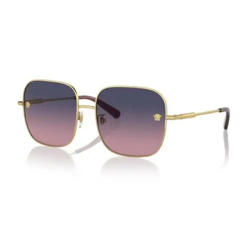 0VE2246D 1002I6 Gold/pink Gradient Blue Rectangle Women`s Sunglasses by Versace