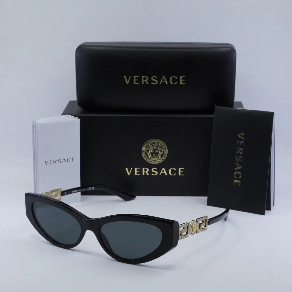 Versace VE4470B GB1/87 Black/dark Grey 56-16-140 Sunglasses