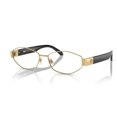 Versace 0VE1298 1002 Gold 55mm Rectangular Women`s Eyeglasses