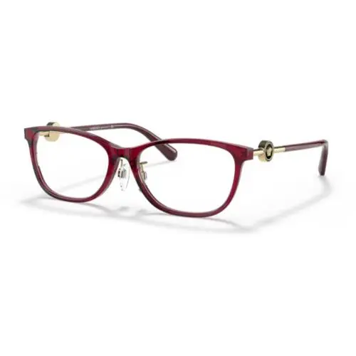 Versace 0VE3297D 388 Transparent Red Square Eye Women`s Eyeglasses
