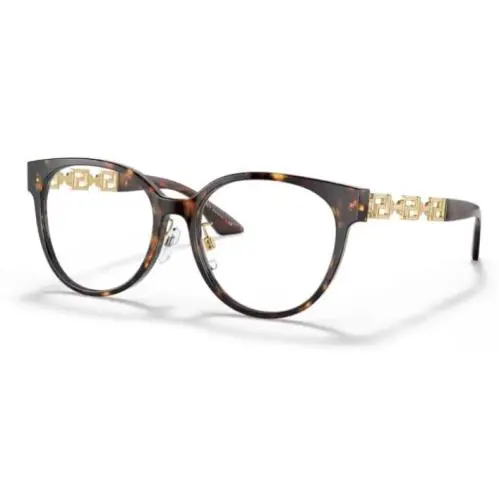 Versace VE3302D 108 Eyeglasses Women`s Havana Full Rim Oval Shape 54mm