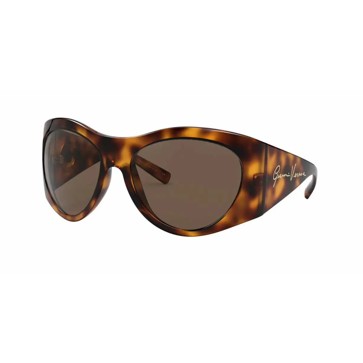 Sunglasses VE4392 521773 63mm Havana / Dark Brown Lens by Versace