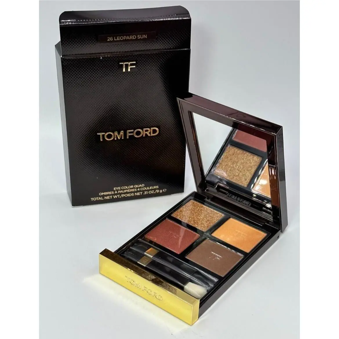 Tom Ford Eye Color Quad Eyeshadow Palette 26 Leopard Sun .31 Oz. Luxury Makeup