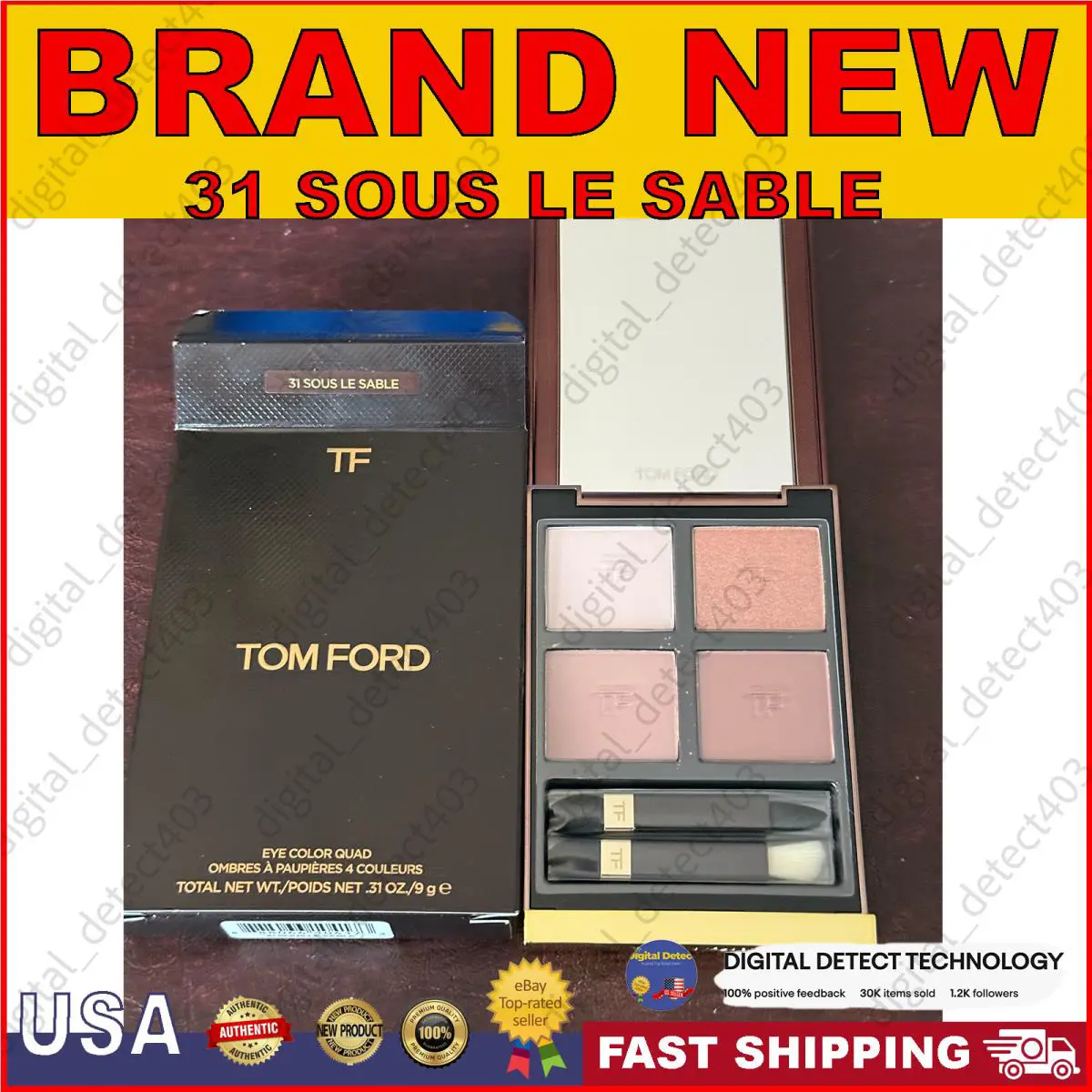Tom Ford Eye Color Quad Creme Color 31 Sous LE Sable