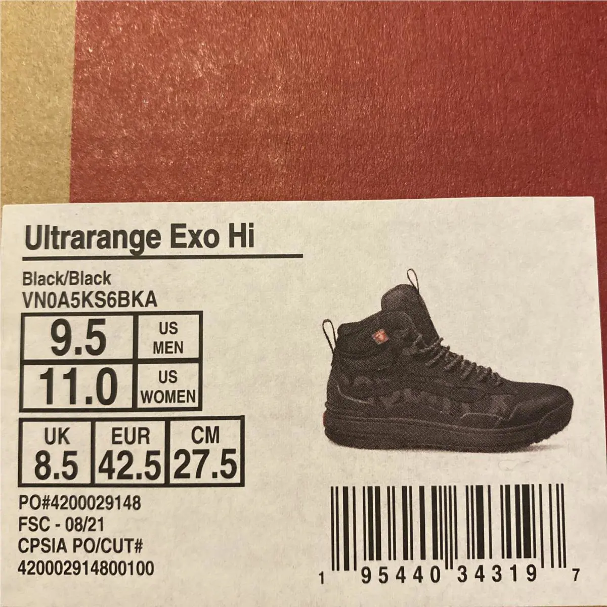 Vans shoes - VANS UltraRange - UltraRange - VN0A5KS6BKA - Black / Black (UPC: 0195440343197) 9