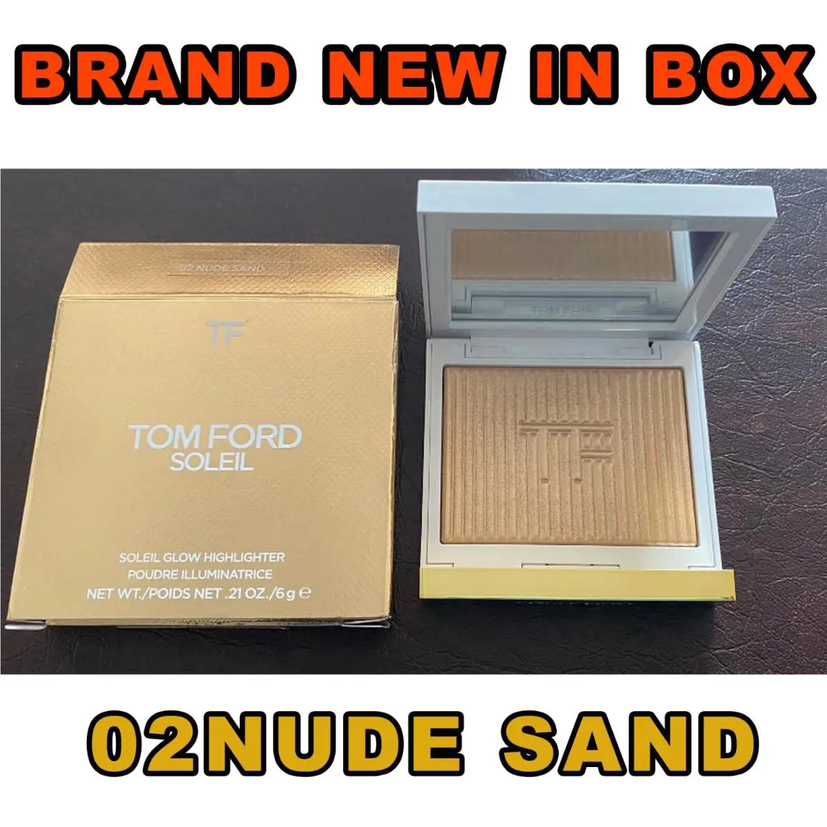 Tom Ford Soleil Glow Highlighter 02 Sand 0.21oz • •