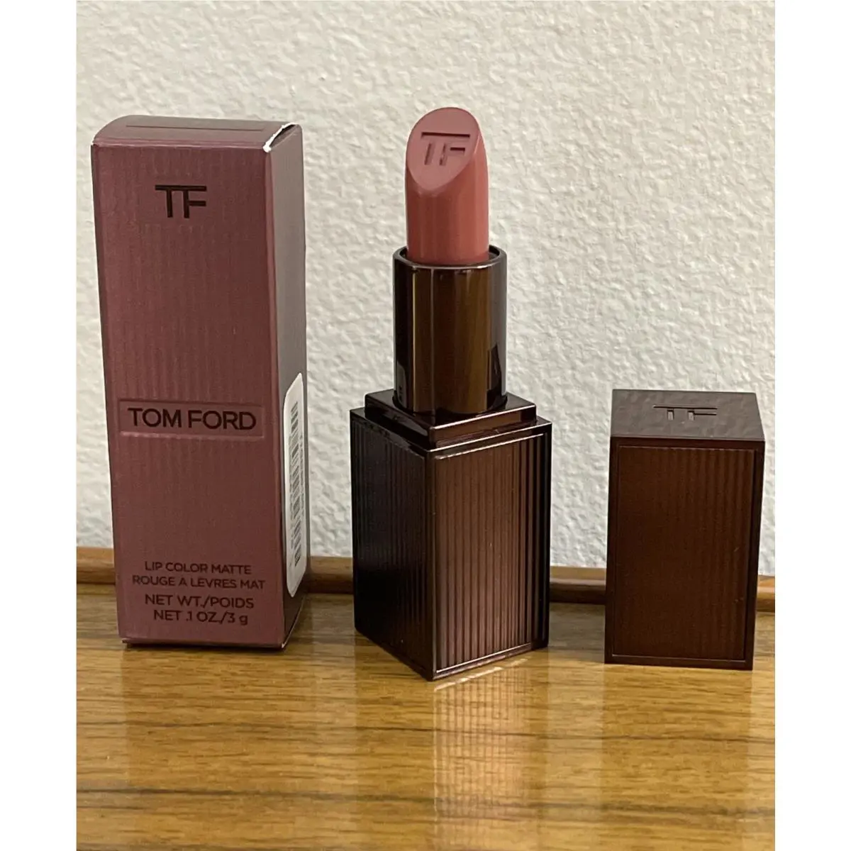 Tom Ford Lip Color Matte Lipstick 100 100 Dark Case Full Size 0.1 oz./3 g Bnb