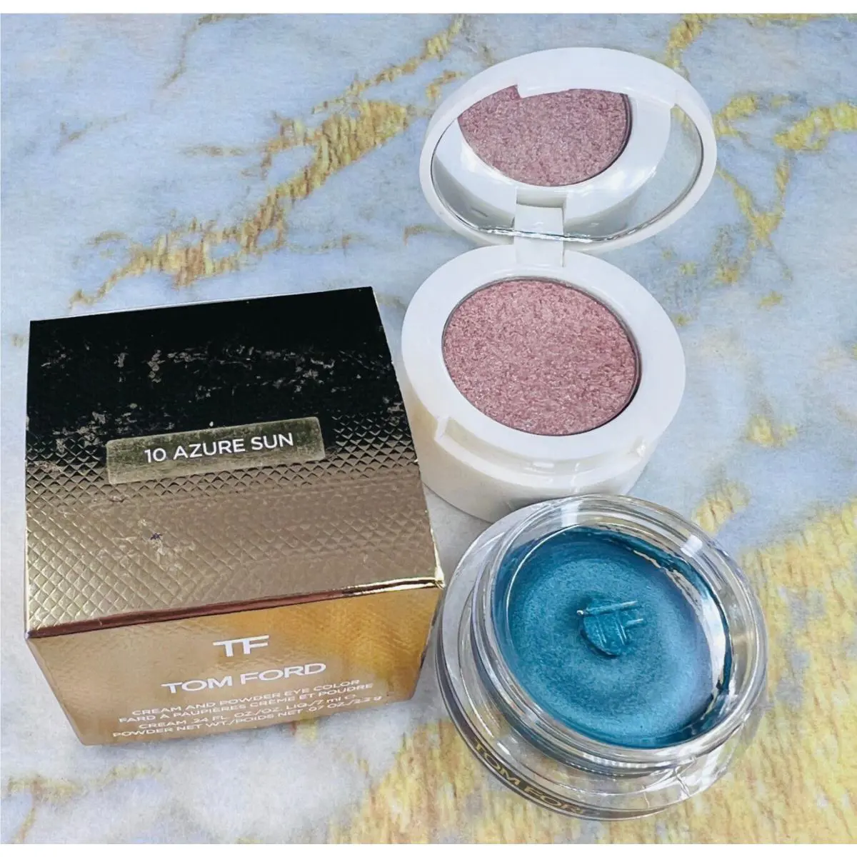 Tom Ford Cream and Powder Eye Color 10 Azure Sun 0.24 oz See