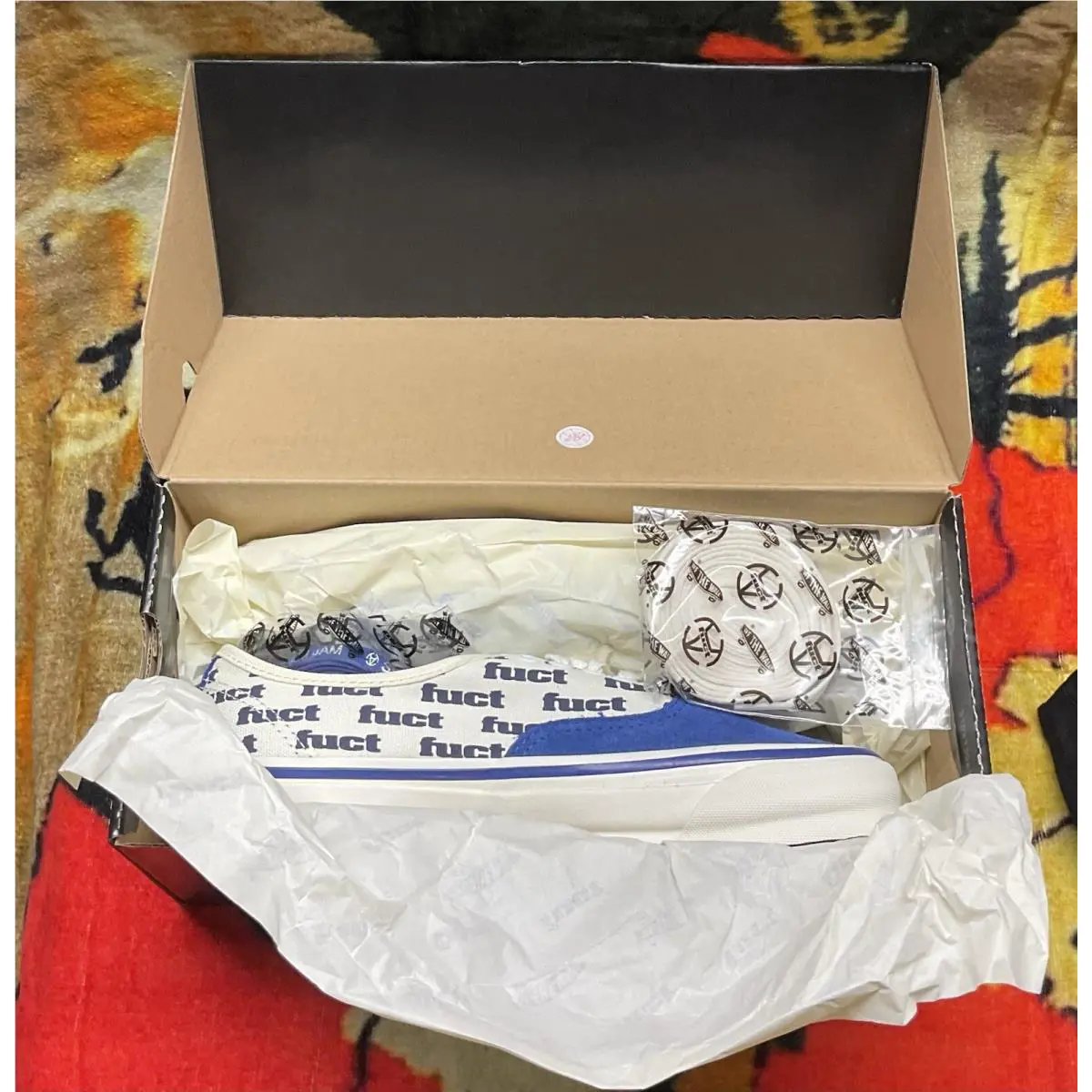 Vans shoes - VANS Authentic LX - Authentic - VN0007QZT5O1 - Blue / Marshmellow White 9