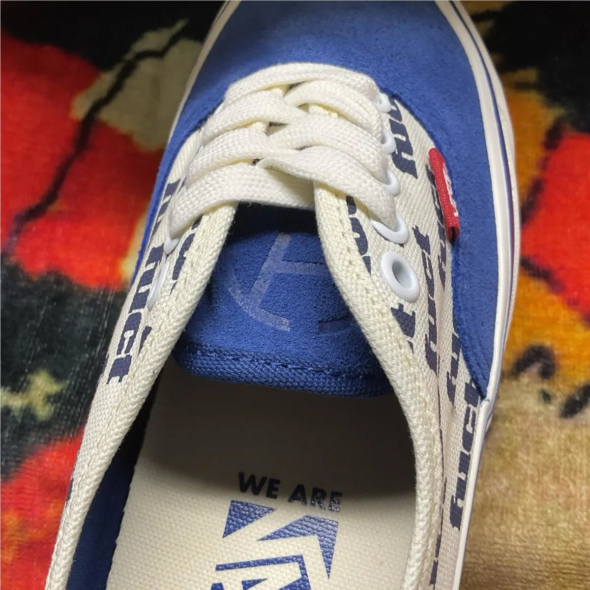 Vans shoes - VANS Authentic LX - Authentic - VN0007QZT5O1 - Blue / Marshmellow White 10