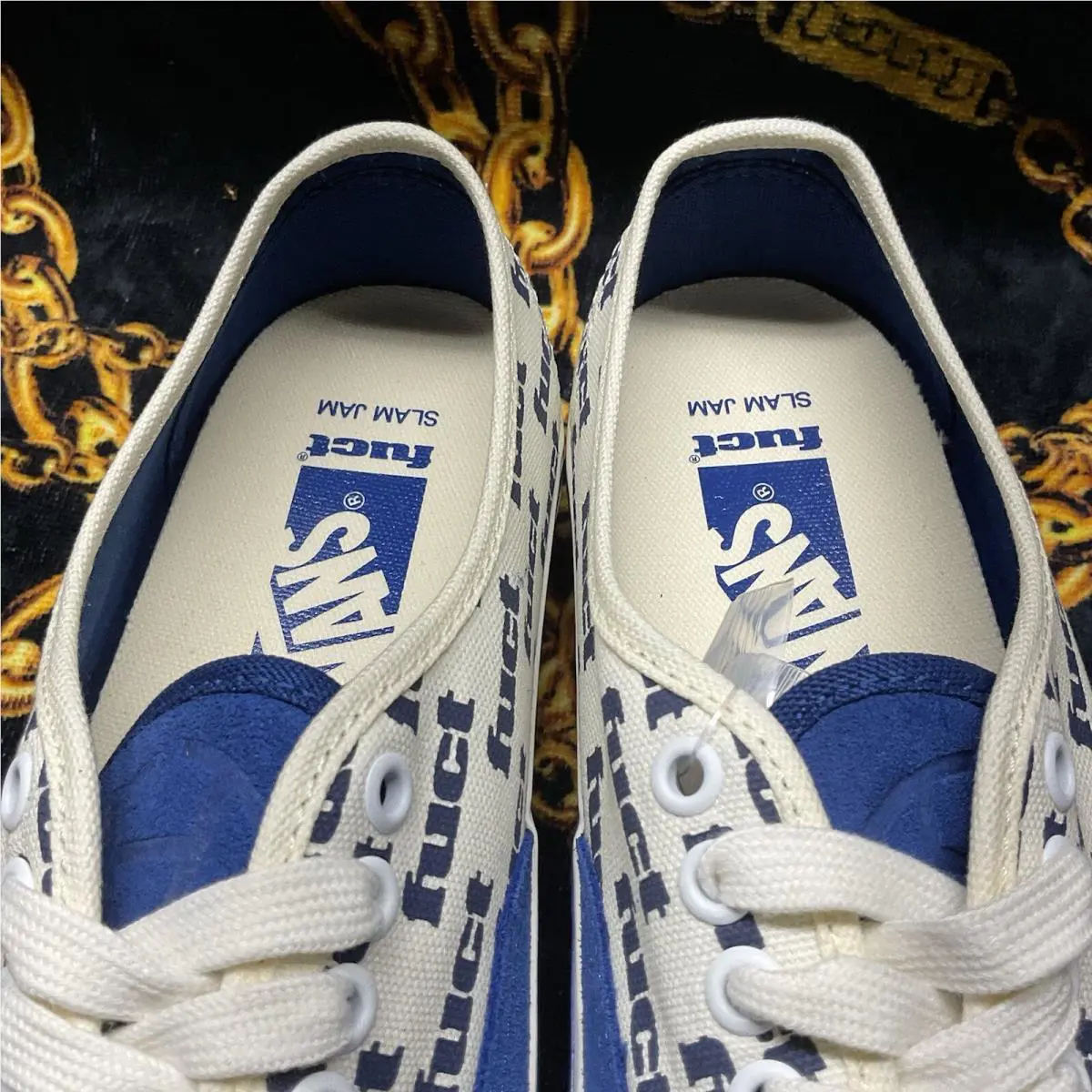 Vans shoes - VANS Authentic LX - Authentic - VN0007QZT5O1 - Blue / Marshmellow White 11