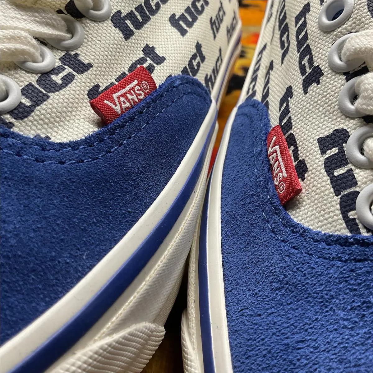 Vans shoes - VANS Authentic LX - Authentic - VN0007QZT5O1 - Blue / Marshmellow White 12