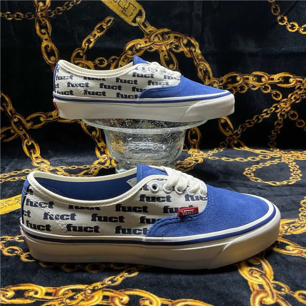 Vans shoes - VANS Authentic LX - Authentic - VN0007QZT5O1 - Blue / Marshmellow White 1