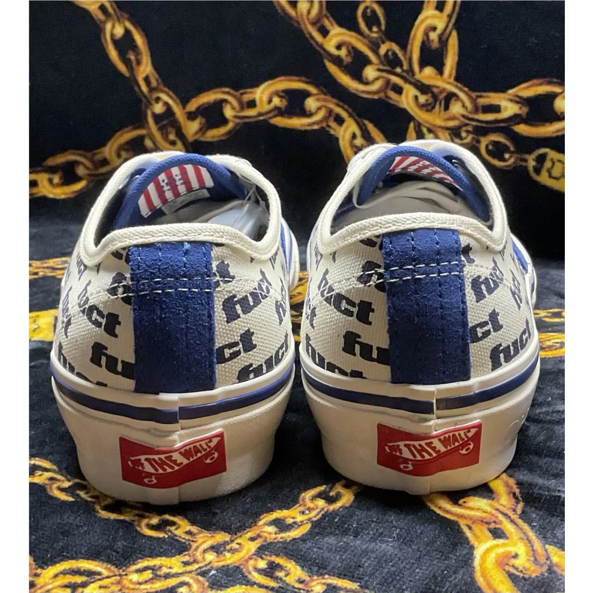 Vans shoes - VANS Authentic LX - Authentic - VN0007QZT5O1 - Blue / Marshmellow White 6